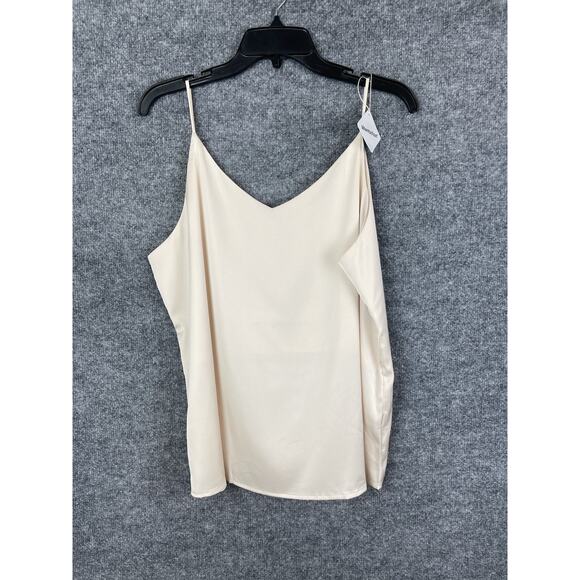 Wantschun Camisole Women's 1X Silky Shining Cream - Picture 5 of 10